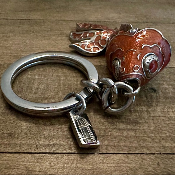 Coach Limited Edition 3D Movable Coral Metal Koi Fish Keychain Fob Bag Charm - Picture 14 of 16